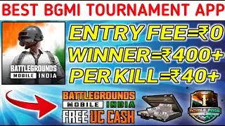 Best Battleground Mobile India Tournament App 2021 | Free Entry | BGMI Earning App 2021