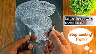 How to Use a Pencil Extender ✏️ | Save Short Pencils & Draw Better 🎨🖊️