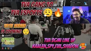 TVA GANG TO TVA ESPORTS 😮&zwj;💨🔥 TVA BGMI LINE UP VASU ANNAN PARANJAPPOL 🫡  #eaglegaming #bgmi #tva 