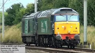 57007 & 68020 Light Engines - 21st July 2016