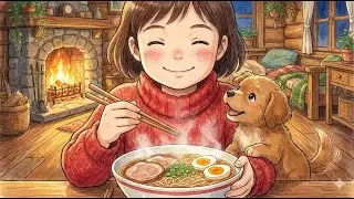 Cooking Spicy Ramen (ASMR) 🌨️| A Peaceful Day Hiding from the Snowstorm | GhiblieDailyVlogs
