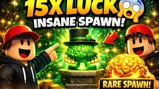 INSANE 15X LUCK SPAWN 😱 | I Got a RARE Brainrot in Steal a Brainrot!