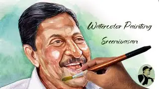 #watercolorpainting #portrait #sreenivasan