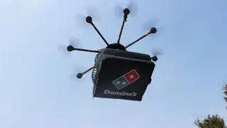 Primeira entrega de pizza por Drones no Brasil  - DroneOutlet -