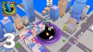 Hole.io – Devouring Opponents One by One | Gameplay Walkthrough | Part 3 (Android, iOS)
