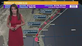 Tracking Tropical Storm Elsa: Updates on the storm's path in Florida