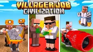 I Joined Villager Job Civilization in Minecraft