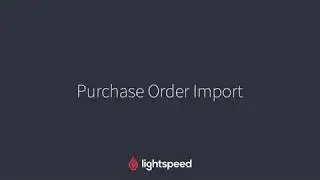 Purchase Order Import