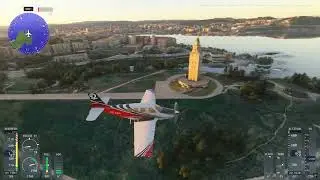 Así es A Coruña en Microsoft Flight Simulator 2024