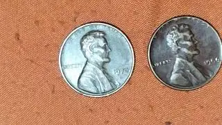 Wheat Penny blacked, red, colored coins
