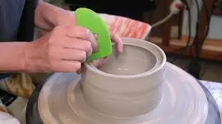 Pottery Tutorial- Simple Lidded Form Part 1 (How to Make a Flange)