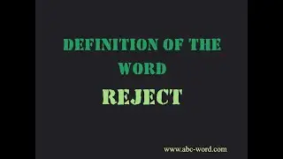 Definition of the word 