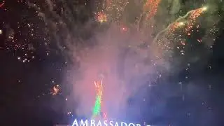Awesome firework on Ambassador Cruise in Ha long bay 2024