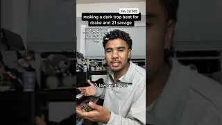 making a dark trap beat for 21 savage and drake