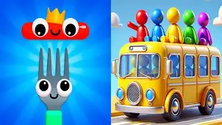 Bus Jam VS ForkNSausage 3D MAX Levels unlocked Android iOS Trending GamePlay