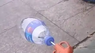 Water bottle explodes