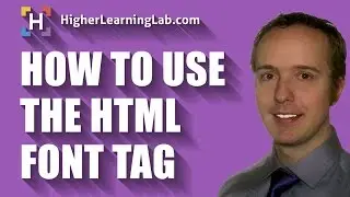 HTML font tag is not supported by HTML5, so use CSS instead