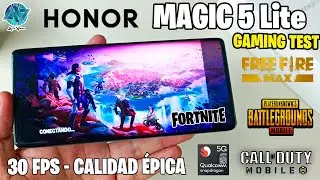 HONOR Magic 5 LITE: Gaming Test: Fortnite, Free Fire Max, COD y PUBG Mobile (Snapdragon 695)