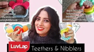 LUVLAP Teethers & Nibblers for 3 to 6 months+ Babies ।Helps Soothing Teething। Attractive Designs