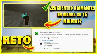 RETO: ¡Encontrar DIAMANTES en 15 Minutos! 💎⏰ - Retos Minecrafteros #1 🔥