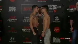 Felipe Arantes vs Song Yadong Face Off UFC Fight Night Cowboy vs Edwards