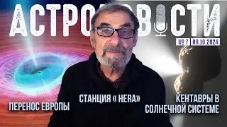 Кентавры в Солнечной системе и перенос запуска Европы. Астроновости № 7 с Кириллом Масленниковым.