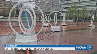 New interactive art display at Cowles Commons in downtown Des Moines
