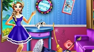 Princess Elsa Room Cleaning - Frozen Games For Girls
