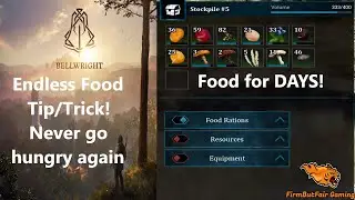 BellWright - Endless Food Tip/Trick - NEVER RUN OUT OF FOOD AGAIN!