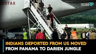 Migrants including Indians deported from the US moved from Panama hotels to Darien jungle