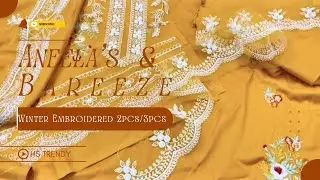 Aneela's/ Bareeze winter new embroidered 2pcs/3pcs collection Flat 75%OFF #trending #viral #fashion