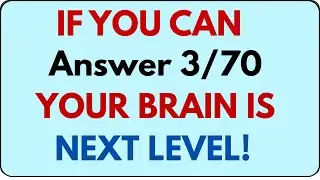99% FAIL This Quiz 🚫 | Only Geniuses Can Answer 3/70 🤯🧠