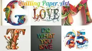 Quilling Paper Art || Letters Making with Quilling paper art