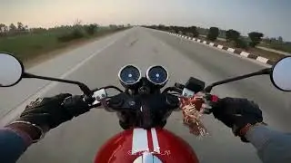 Royal Enfield Continental GT 650 Raw Exhaust Sound 4K video Red Rooster Exhaust
