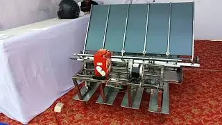 5 rows battery operated paddy transplanter ready for sale.