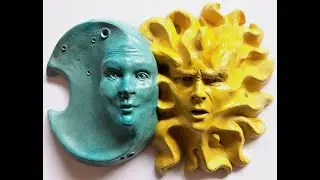 Sun & Moon Sculpture with Personality (at etsy.com/shop/Claybraven)