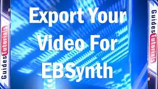 Export Your Video for EBSynth - Premiere Pro Frame by Frame Screenshots