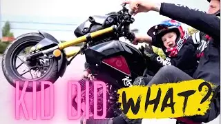 Stunt riding as a 3 year old - easy bike tricks!