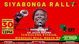 CIC Julius Malema Addresses Ward 3 Siyabonga Rally, Maquassi Hills, North West.