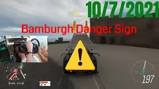 Forza Horizon 4 Bamburgh Danger Sign - Logitech G923