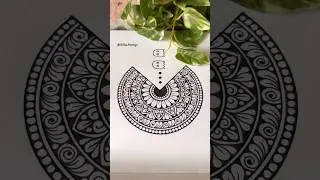PacMan Art | Mandala Tutorial step by step | Simple Mandala Tutorial #creativeart #art #mandalaart