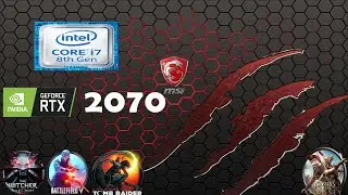 Msi Gs75 Stealth i7 8750h 16Go Ram Rtx 2070 Benchmark Ultra Setting 1080p(4 Games Tested)