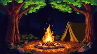 Deep Sleep Nature Sounds Campfire Camping #sleep #relax #campfire #wind