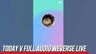 Today V (Kim Taehyung) Weverse Live Update | V Talking With ARMY 💜 Full Live Moments