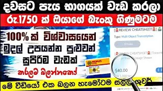 How to make Online Money After O/L, A/L Exam | E-money Sinhala | How to make money?  (HIVE MICRO)