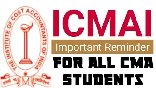 icmai important reminder for all cma students regarding December 2022 exam