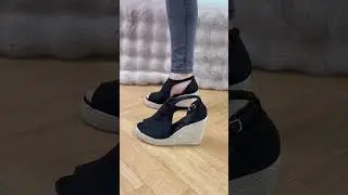 Stylish Peep Toe Espadrille Wedges #viralshoes #trendyshoes