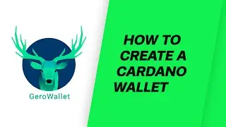 How to create a Cardano wallet (GeroWallet)
