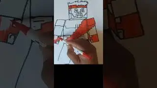 #DESENHANDO #ryu #MINECRAFT #streetfighter VI, SUPER FACIL, APRENDA A FAZER