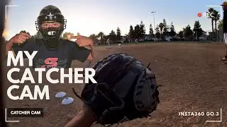 Catcher Helmet POV Cam with Insta360 GO 3  @insta360 #pov #catchers